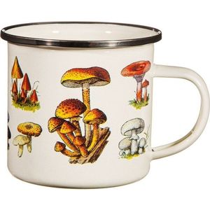 Krémový dětský hrnek ze smaltu Vintage Mushroom - Sass & Belle obraz