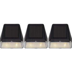 Sada 3 nástěnných solárních LED svítidel Star Trading Wally, výška 7, 5 cm obraz