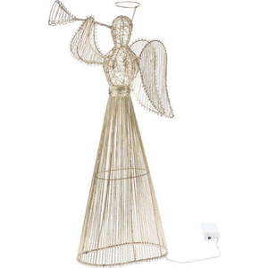 Světelná dekorace na baterky ve zlaté barvě Angel – Dakls obraz