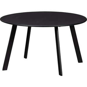 Černý zahradní odkládací stolek WOOOD Fer, ø 70 cm obraz