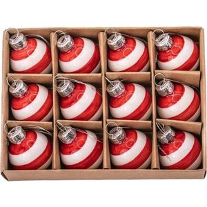 Skleněné ručně vyrobené vánoční koule v sadě 12 ks ø 3 cm Mini Bauble – Sass & Belle obraz