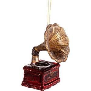 Ručně vyrobená vánoční ozdoba 11 cm Gramophone – Sass & Belle obraz