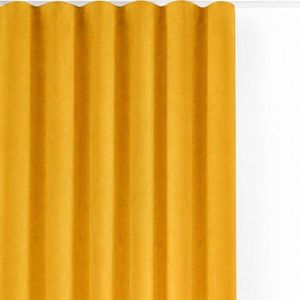 Sametový dimout závěs v hořčicové barvě 140x225 cm Velto – Filumi obraz