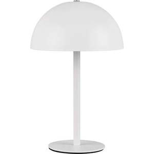 Matně bílá LED stolní lampa s kovovým stínidlem (výška 21 cm) Munoz – Trio obraz