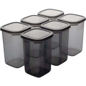 Plastové dózy v sadě 6 ks na potraviny Fresco – Hermia obraz