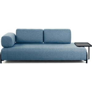 Modrá pohovka s odkládacím prostorem Kave Home Compo obraz