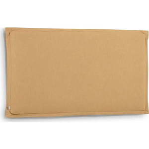 Čalouněné čelo postele v hořčicové barvě 206x106 cm Tanit – Kave Home obraz