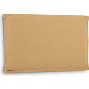 Čalouněné čelo postele v hořčicové barvě 186x106 cm Tanit – Kave Home obraz