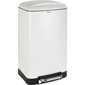 Bílý pedálový odpadkový koš Wenko, 30 l obraz