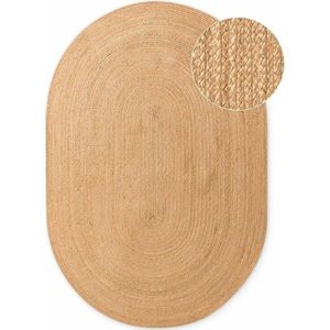 Oboustranný/ručně tkaný jutový koberec v přírodní barvě 160x230 cm Braided – Hanse Home obraz