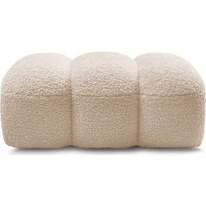 Béžová podnožka z textilie bouclé Hippolyte – Bobochic Paris obraz