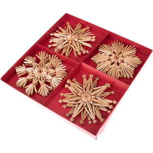 Slaměné vánoční ozdoby v sadě 12 ks – Dakls obraz