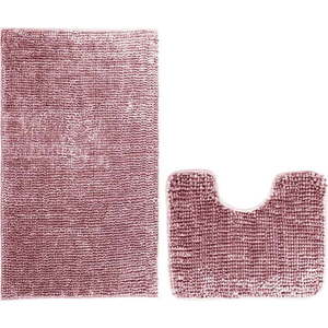 Sada 2 fialových koupelnových předložek AmeliaHome Bati obraz