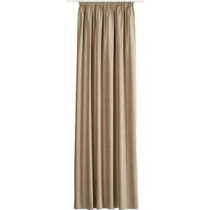 Béžový sametový závěs 140x260 cm Novara – Mendola Fabrics obraz