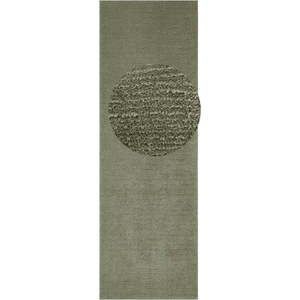 Tmavě zelený běhoun Mint Rugs Supersoft, 80 x 250 cm obraz