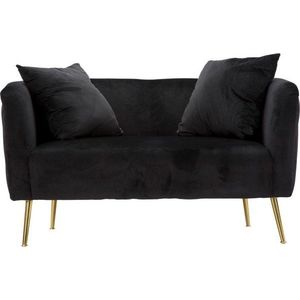 Černá sametová pohovka 127 cm Bucarest – Mauro Ferretti obraz