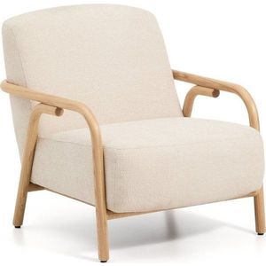 Béžové žinylkové křeslo Sylo – Kave Home obraz