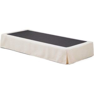 Bílá čalouněná jednolůžková postel bez čela 90x200 cm Jaira – Kave Home obraz