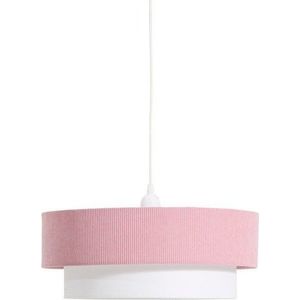 Bílé/světle růžové dětské svítidlo s textilním stínidlem Bianella – Kave Home obraz