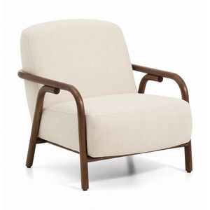 Béžové žinylkové křeslo Sylo – Kave Home obraz