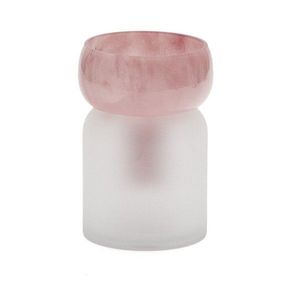 Růžová skleněná váza (výška 19 cm) Kelse – Kave Home obraz