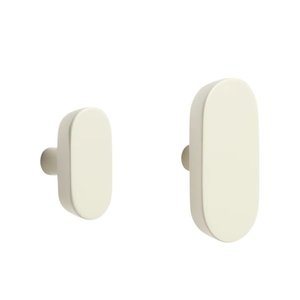 Krémové nástěnné háčky v sadě 2 ks nerezové Arely – Kave Home obraz
