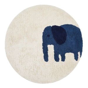 Slonovinový pratelný/ručně tkaný bavlněný dětský koberec ø100 cm Tandani – Kave Home obraz