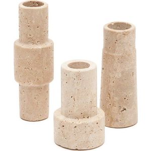 Kamenné svícny v sadě 3 ks Majid – Kave Home obraz