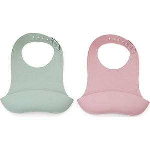 Světle růžové/tyrkysové bryndáky v sadě 2 ks Lili – Kave Home obraz