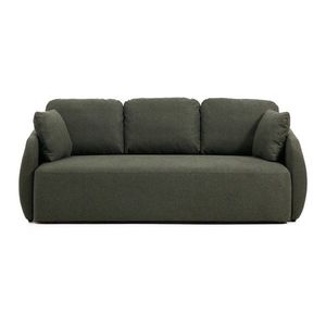 Tmavě zelená žinylková rozkládací pohovka 218 cm Laira – Kave Home obraz