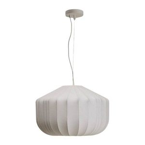 Bílé závěsné svítidlo s textilním stínidlem Somar – Kave Home obraz