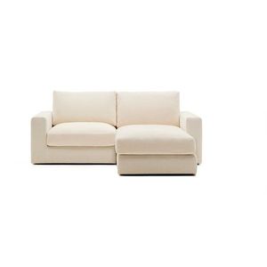 Béžová žinylková rohová pohovka (pravý roh/s lenoškou) Alea – Kave Home obraz