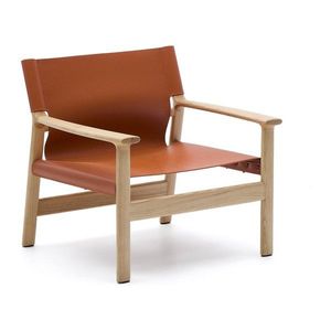 Koňakově hnědé kožené křeslo Jan – Kave Home obraz