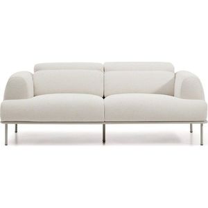 Béžová žinylková polohovací pohovka 214 cm Aurum – Kave Home obraz