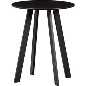 Černý zahradní odkládací stolek WOOOD Fer, ø 40 cm obraz