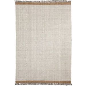 Krémový ručně tkaný vlněný koberec 200x300 cm Brina – Kave Home obraz