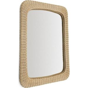 Nástěnné zrcadlo s ratanovým rámem 58x79 cm Zilna – Kave Home obraz