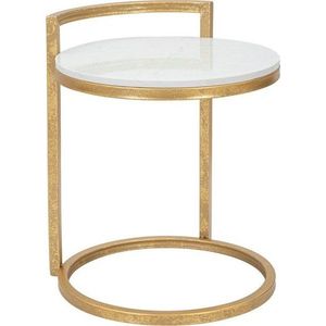 Kulatý odkládací stolek s mramorovou deskou ø 40, 5 cm Round Marble – Mauro Ferretti obraz