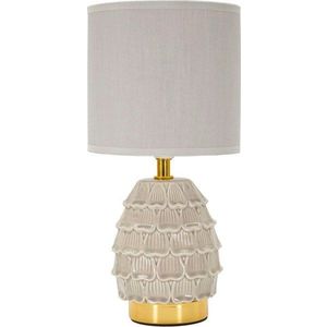 Béžová keramická stolní lampa s textilním stínidlem (výška 30, 5 cm) Pigny – Mauro Ferretti obraz