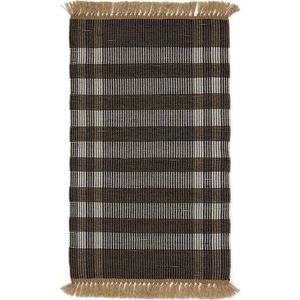 Černý oboustranný/ručně tkaný koberec 60x90 cm Barani – Kave Home obraz