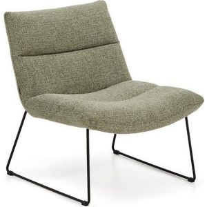 Zelené žinylkové křeslo Asen – Kave Home obraz