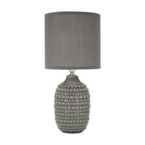 Šedá keramická stolní lampa s textilním stínidlem (výška 30, 5 cm) Points – Mauro Ferretti obraz