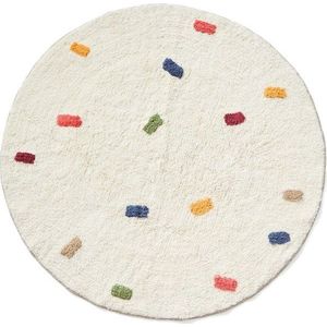 Krémový bavlněný dětský koberec ø100 cm Epifania – Kave Home obraz