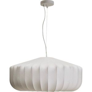Bílé závěsné svítidlo s textilním stínidlem Somar – Kave Home obraz