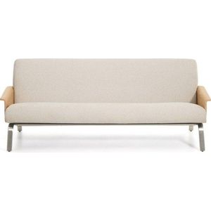 Béžová žinylková pohovka 205 cm Amsen – Kave Home obraz