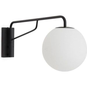 Bílé/černé nástěnné svítidlo ø 20 cm Eilo – Kave Home obraz