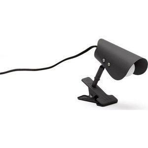 Černá kovová stolní lampa s klipem (výška 16 cm) Jula – Kave Home obraz