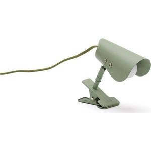 Zelená kovová stolní lampa s klipem (výška 16 cm) Jula – Kave Home obraz