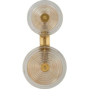 Skleněné nástěnné svítidlo ve zlaté barvě Venice – Mauro Ferretti obraz