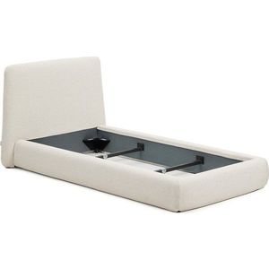 Béžová čalouněná jednolůžková postel bez roštu 90x200 cm Martina – Kave Home obraz